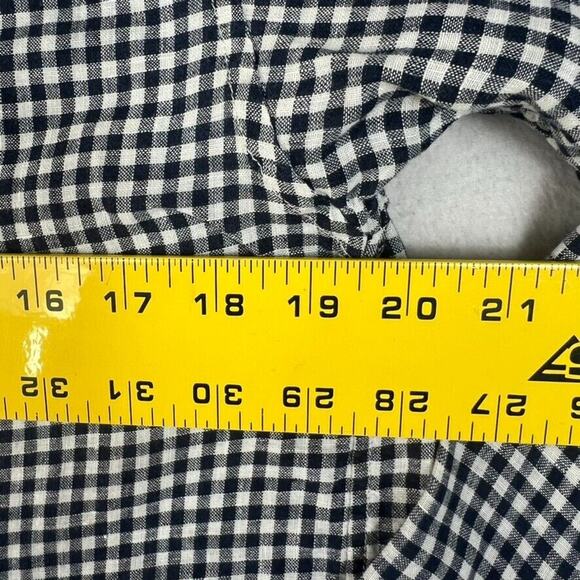 Uniqlo Shirt Womens Medium Blue White 100% Linen Button Down Long Sleeve - Picture 4 of 7